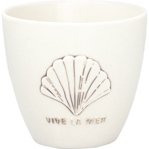 Latte Cup *VIVE LA MER WHITE* GreenGate