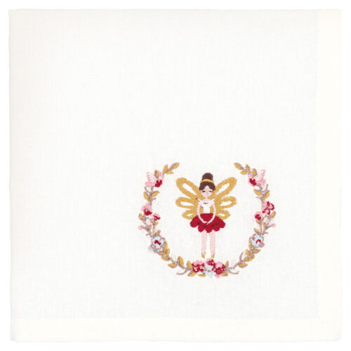 Stoffserviette mit Stickerei *CINDARELLA WHITE* GreenGate
