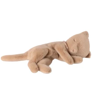 Schlafendes Kätzchen *PLÜSCH CREMEPEACH* Maileg